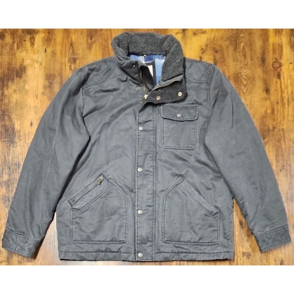 Fat Face Brand Men's Black Chore Barn Utility Jacket Size Extra Large